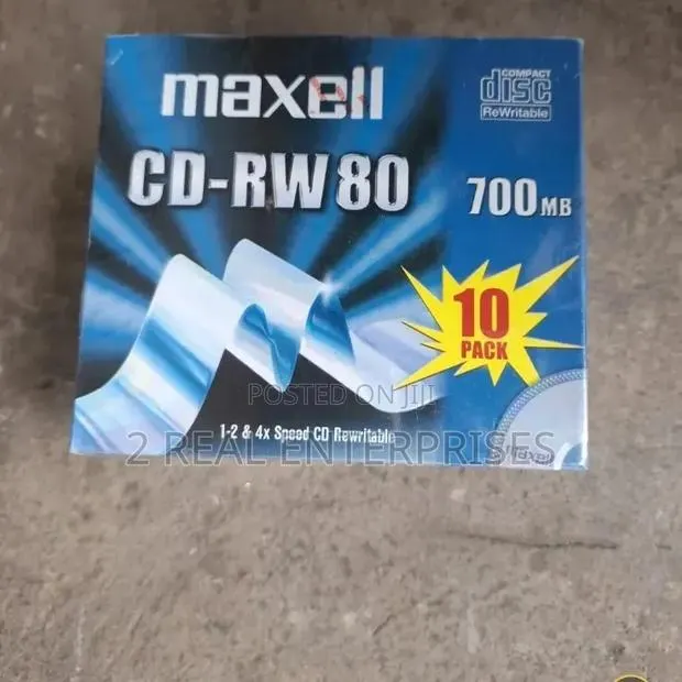 10-Pack of Maxell CD-RW80 Blank Discs · Photo 1