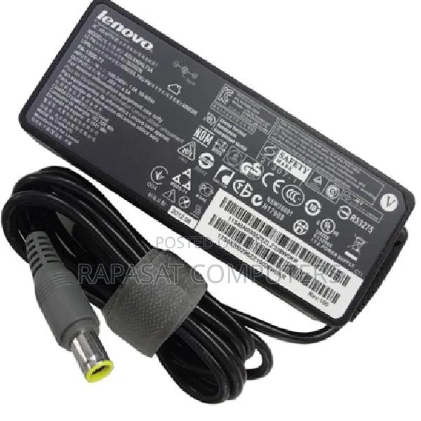 Lenovo 20v 4.5a 90w Yellow Big Pin Adapter Replacement · Photo 1