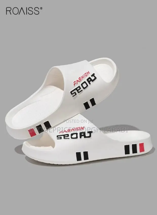 New Fashion Striped Flat Sandals With Soft Cushioning · Photo 1