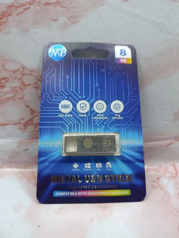 NB 8GB Metal USB Flash Drive Portable Memory Stick · Photo 1