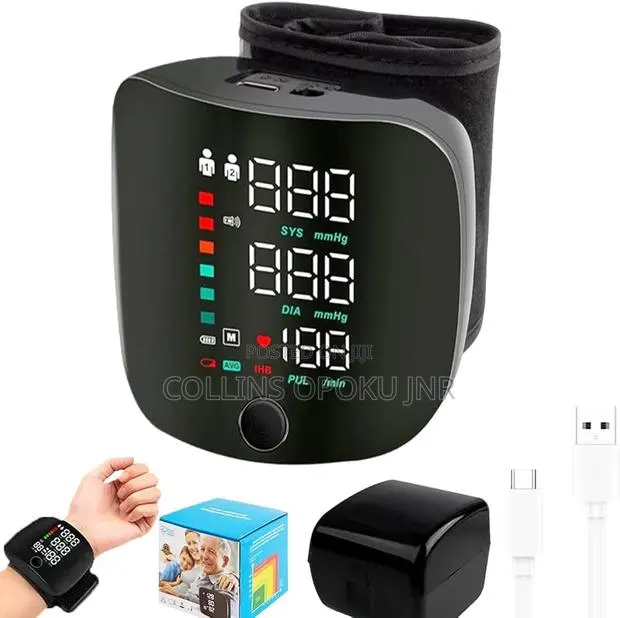 Rechargeable Digital Wrist Blood Pressure Monitor Voice Heart Rate · Photo 3