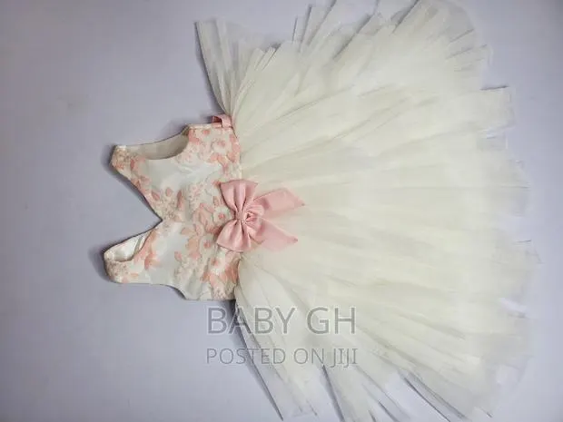 Pink and White Girls Occasion Dress · Photo 1