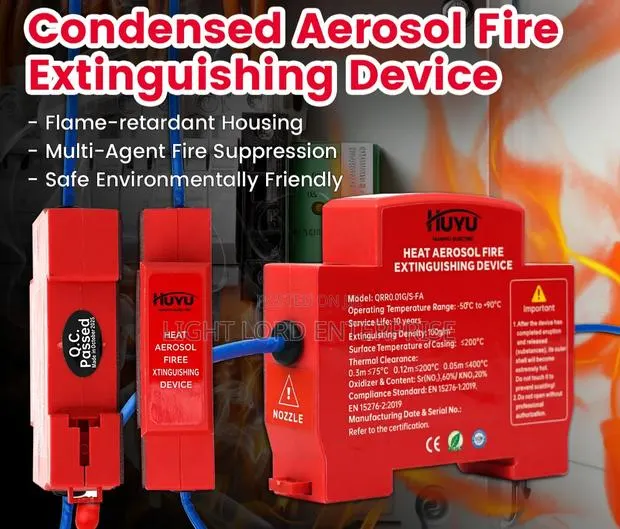 Condensed Aerosol Fire Extinguisher Device for All Homes · Photo 1