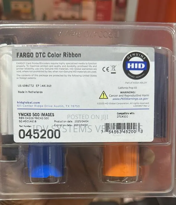 Color Ribbon for Dtc4500 Dtc4500e Printers 500 Prints · Photo 1