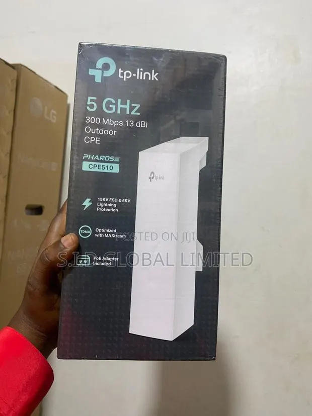 TP-Link CPE510 5GHz 300Mbps 13dBi OutdoorCPE -Lightning Protection-PoE · Photo 1