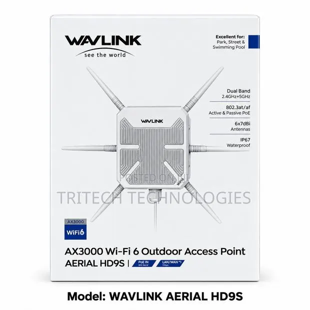 WAVLINK WL-WN588HX3 (AERIAL HD9S) Wi-Fi 6 Outdoor Access Point