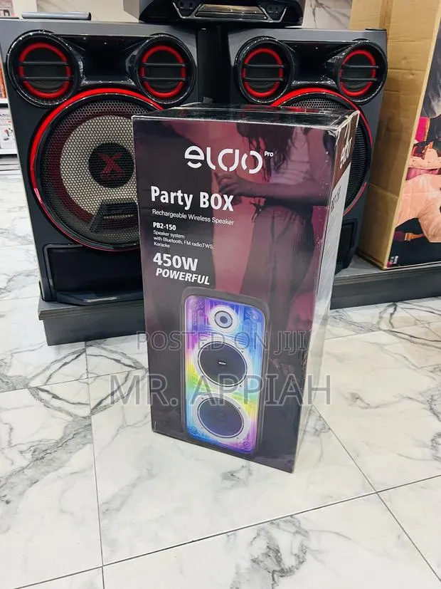 Shop Unique Pb2-150 Double 8" Rechargeable Speaker(Black). · Photo 1