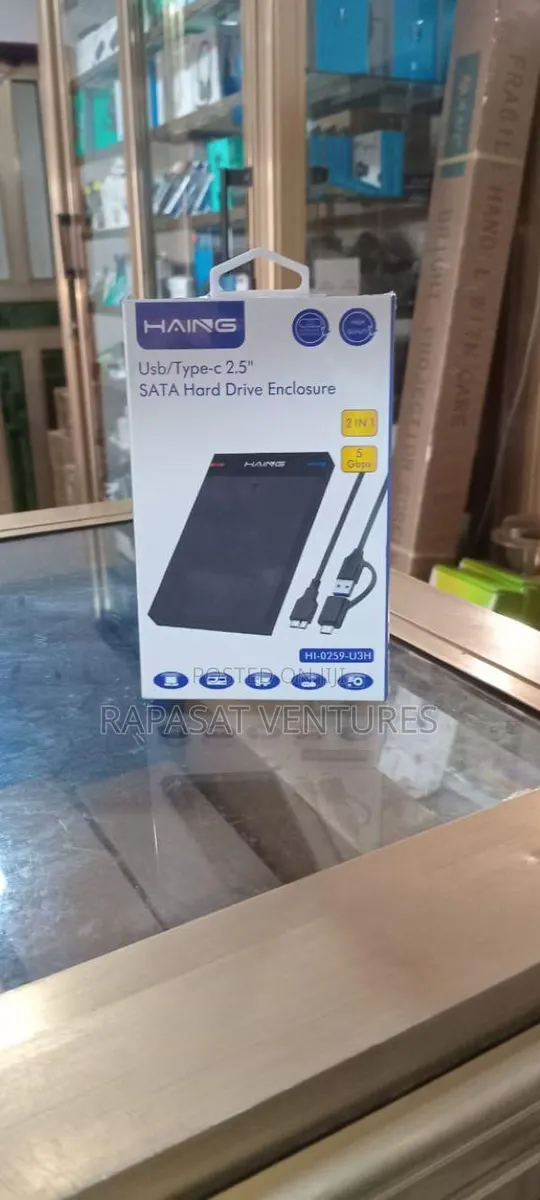 Haing Usb Type-C 2.5" Sata Hard Drive Enclosure · Photo 1