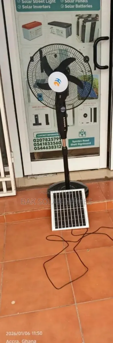 Rechargeable Solar Fan · Photo 1