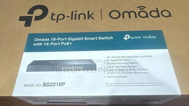 Tp-link Tl-sg1218mpe 18-port Gigabit Smart Switch With 16-port Poe+ · Photo 1