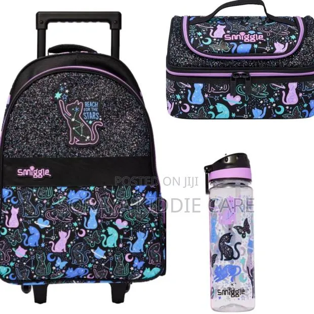 Smiggle Backpack and Trolley With Lunch Box · Photo 1