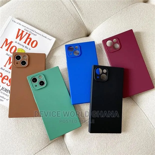 Square Edged Silicone Case 4 iPhone 13pmax 13p12pmax 12p 11p · Photo 1