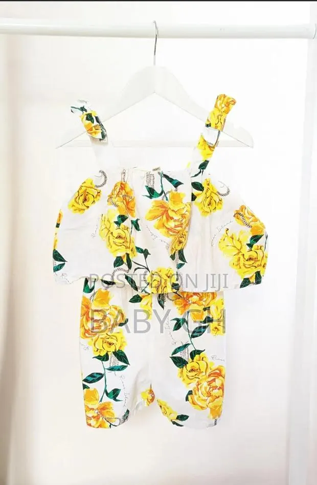 River Island Kids Yellow Flower Jumpsuit 4-5years · Photo 1