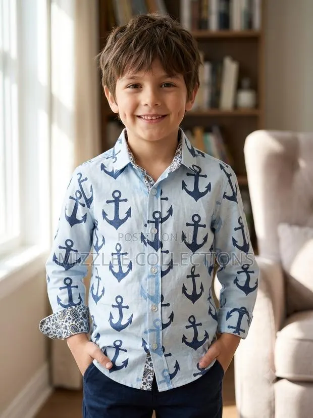 Kids Designed Long Sleeves Shirt for Boys · Photo 3