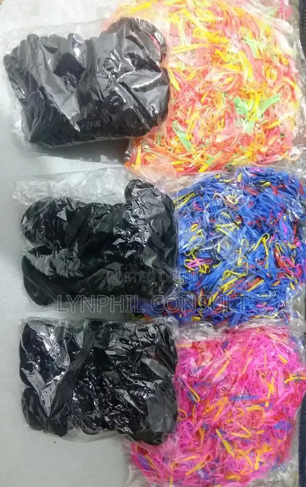Hair Ties(Plastic and Cotton) for Toddlers and Adults · Photo 1