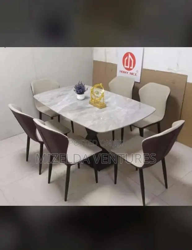 6 Seater Marble Dining Set · Photo 1