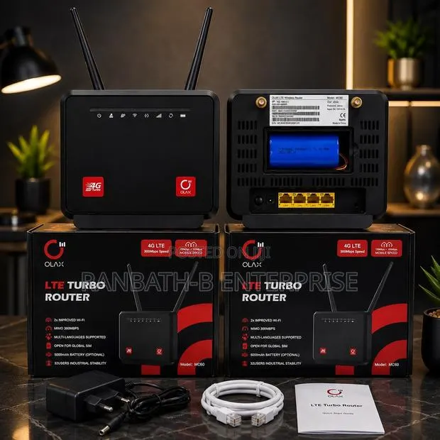 OLAX Mc60 4G Turbo Router – 300Mbps Wi-Fi | 5000mAh Battery · Photo 1