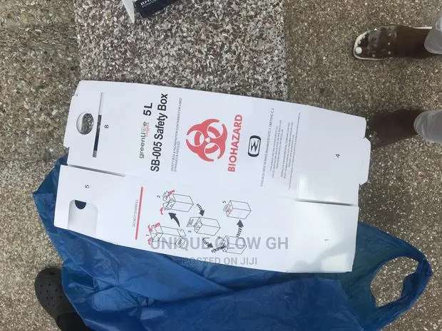 5L SB - 005 Safety Box for Used Needles/Syringes Bioharzard · Photo 1