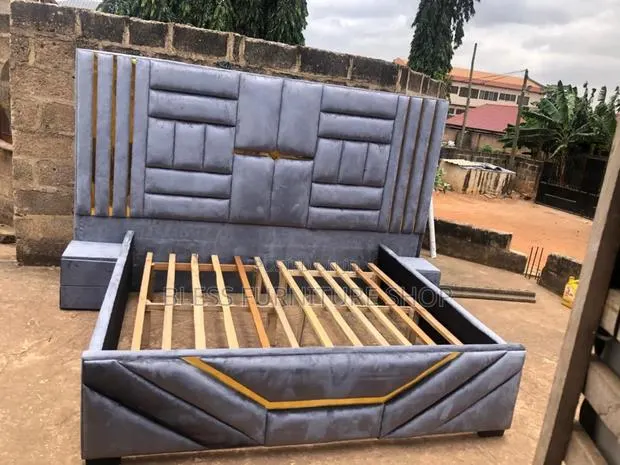 Queen Size Bed Frame With Side Drawers · Photo 1