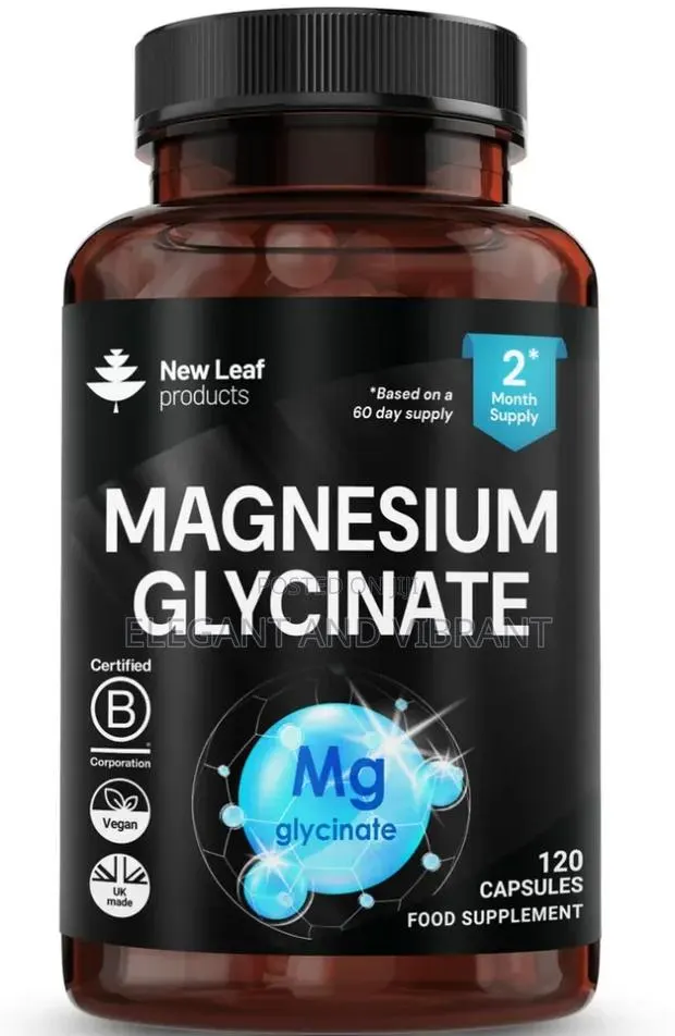 Magnesium Glycinate | 120 Capsules,1040mg Providing 208mg · Photo 1