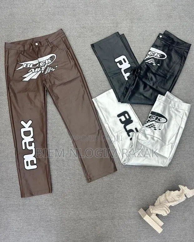 Strong Leather Black Air Pants Available in Stock · Photo 1
