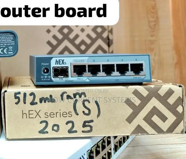 HEX S 2025 512mb Ram Mikrotik Router Board 2.5gb Sfp+ · Photo 1