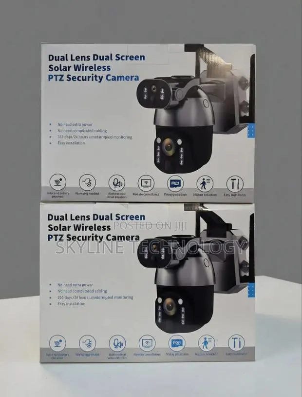 Solid Ubox 4G Dual Lens Quality CCTV Camera With Dual Solar Panels. · Photo 1
