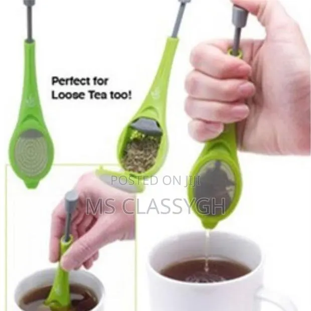 Tea Infuser Strainer Plastic Built-in Plunger Intense Flavor · Photo 1