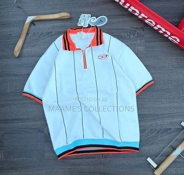 Men's Casual Wear, Collared Zip-Up Short Sleeve Shirt · Photo 1