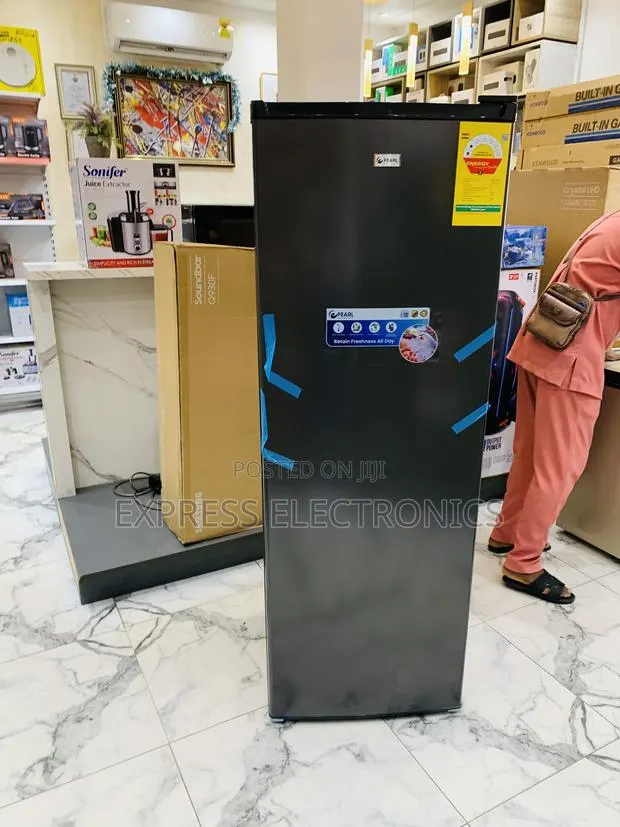 Available Now at Store Dark Grey Upright Freezer Pearl Puf-370 · Photo 1