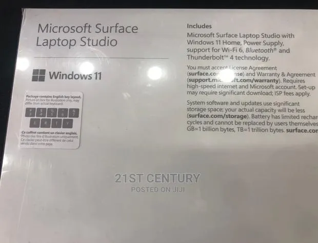 New Microsoft Surface Laptop Studio 16GB Intel Core I7 SSD 512GB