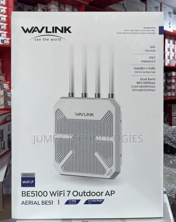 Wavelink Be5100 Wifi 7 Outdoor Ap Aerial Be51 Wv-Win573hbe2 · Photo 1