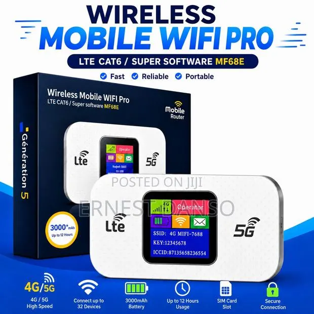 Wireless Mobile WiFi Pro - LTE CAT6 / MF68E · Photo 1