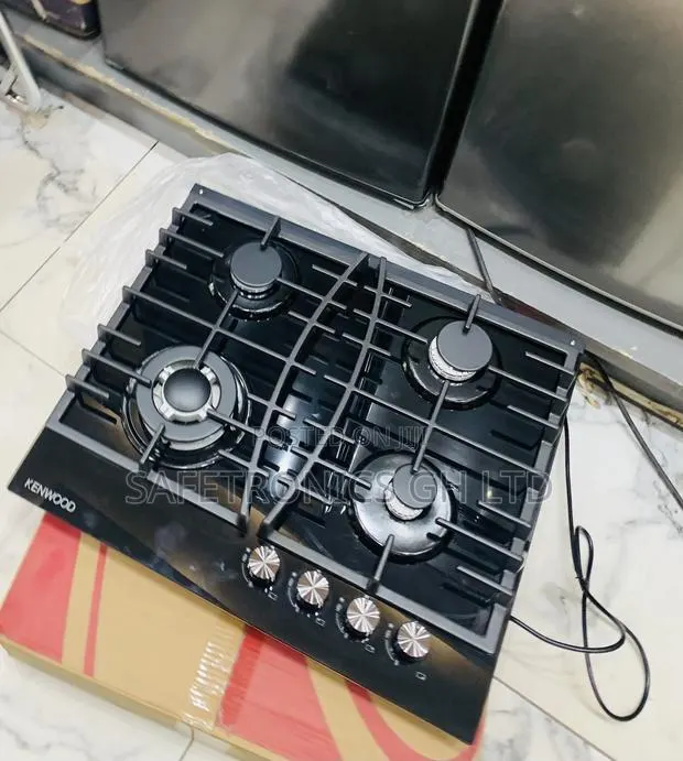 Unveiling New Inbuilt 60cm 4 Gas Hob Black Glass Kenwood · Photo 1