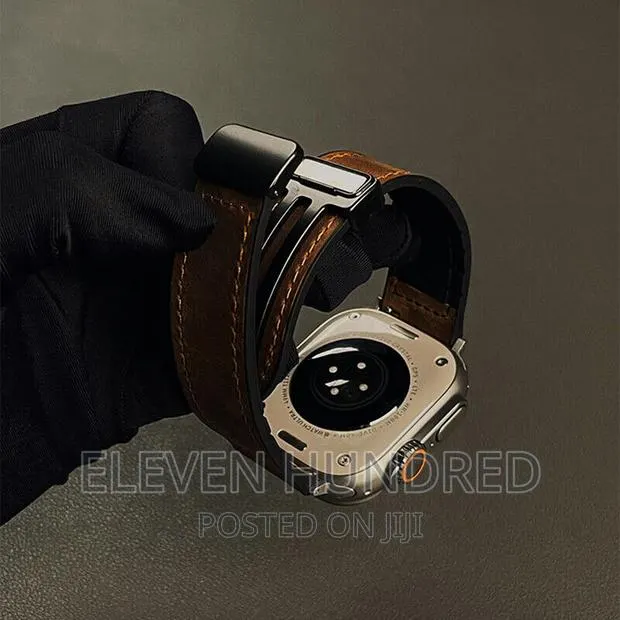 Leather Strap for Apple Watch 9 8 7 6 5 Se Ultra · Photo 1
