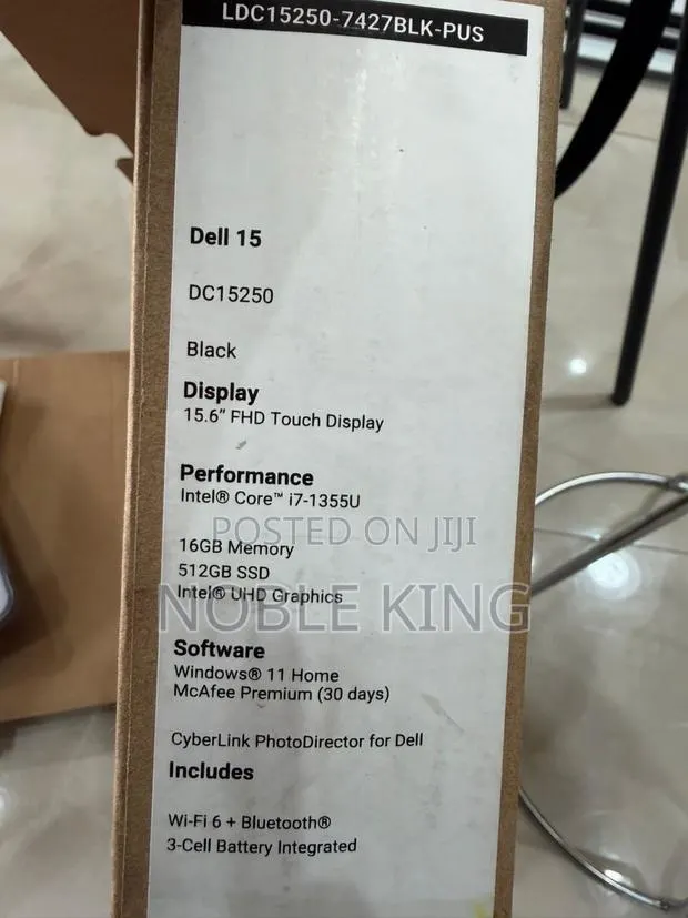 New Laptop Dell 16GB Intel Core i7 SSD 512GB · Photo 1