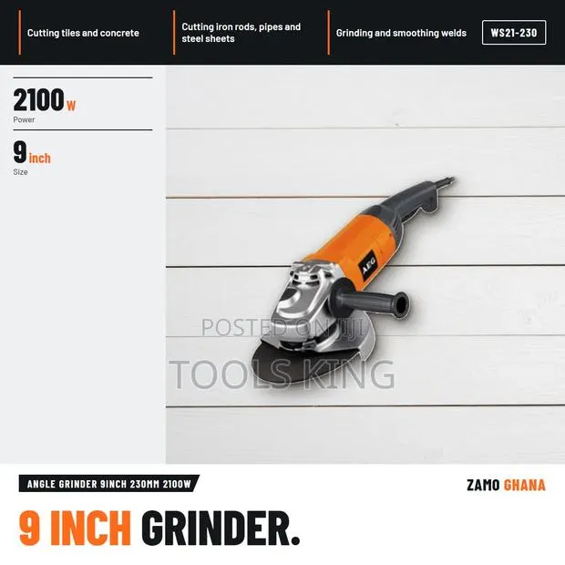 Angle Grinder 9Inch 230Mm 2100W - WS21-230 · Photo 1