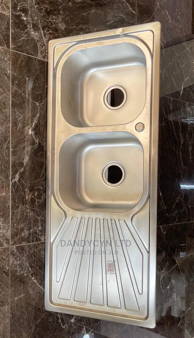Cabinet Kitchen Sink Dual Bowl One Arm