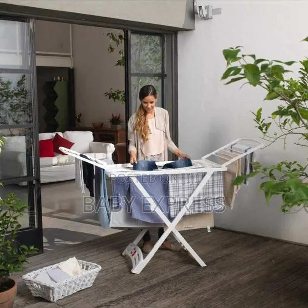 High Quality Foldable Plastic Clothes Dryingrack 4 Indoor Outdoor Use · Photo 1
