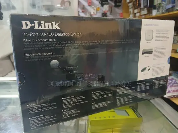 D - Link 24 - Port 10/100 Desktop Switch · Photo 1