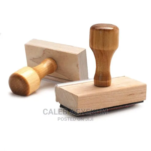 Wooden Rubber Stamp in All Shapes · Photo 1