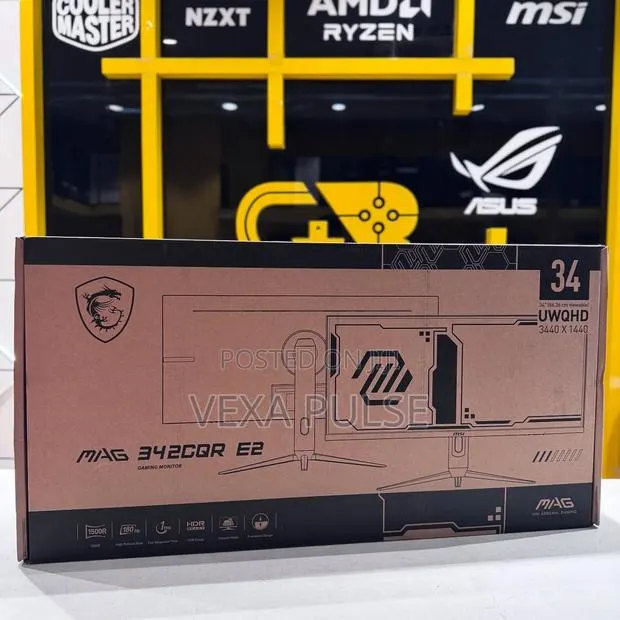 MSI 34” Curved Gaming Monitor 342CQR E2 180Hz Ultra Wide UWQHD · Photo 3