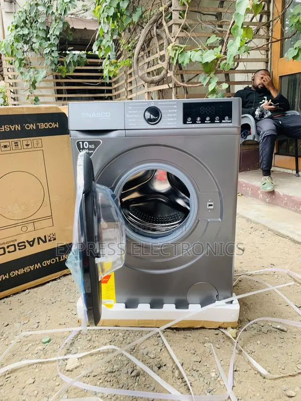 Brand New Nasco Nasfl-Js10kg-S Front Load Washing Machine โ 10kg ยท Photo 1