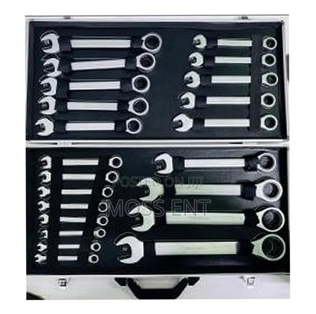 Combination Spanner Set 22pcs Ratchet Gear 6-32mm - Ss-22-C-Rg · Photo 1