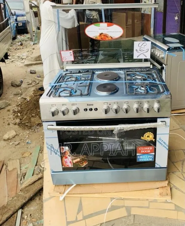 Buy Durable Ferre 60x90cn Glass Lid 4 Gas + 2 Electric Cooker · Photo 1