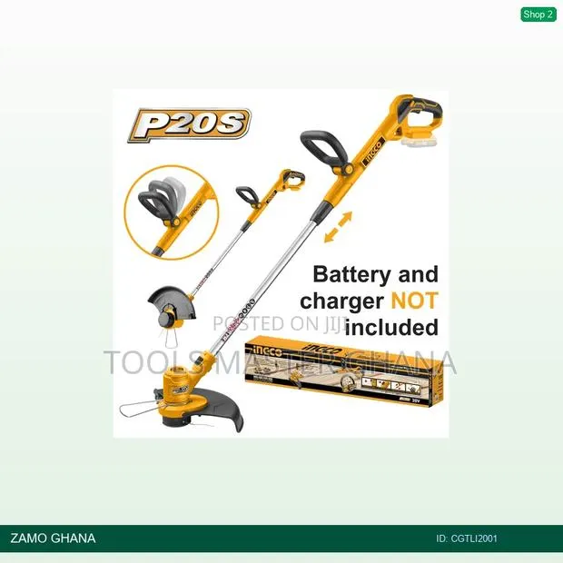 Li Grass Trimmer 20v - Cgtli2001 · Photo 1