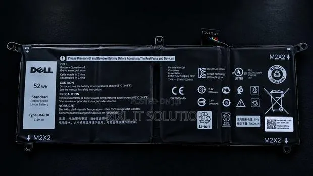 Original Dell DXGH8 Battery for XPS 13 9370 and Compatible Models, OEM · Photo 1