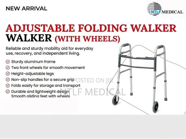 Zimmer Frame ( With Wheels, Ajustable) · Photo 1