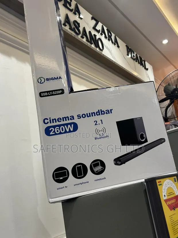 Neatly Sealed Sigma Bluetooth Soundbar 260w SSB-Ly-S259p Wireless · Photo 1