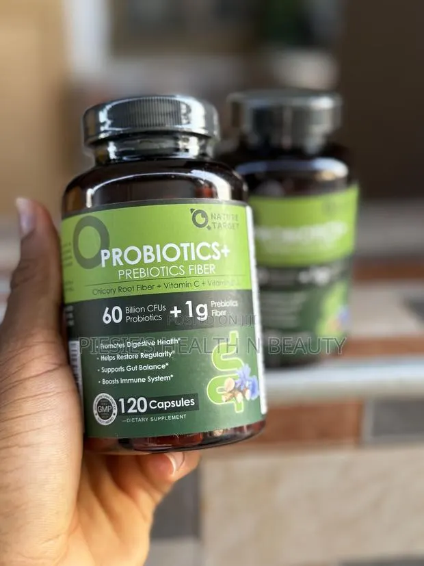 Nature Target Prebiotic Fiber, 60 Billion Probiotics for Women Men · Photo 1